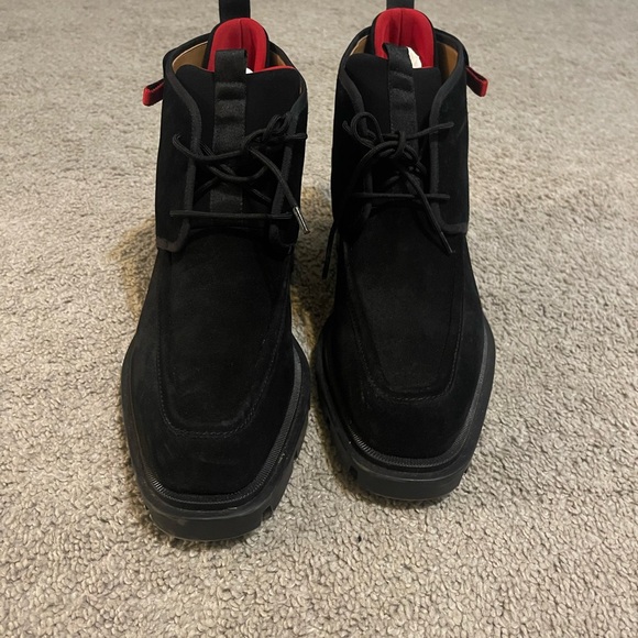 Christian Louboutin Black Suede Boots - Picture 2 of 5